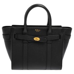 Mulberry Black Leather Mini Bayswater Tote