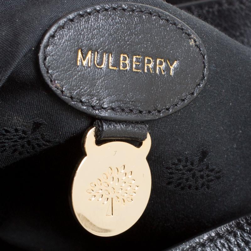 Mulberry Black Leather Postmans Lock Satchel 1