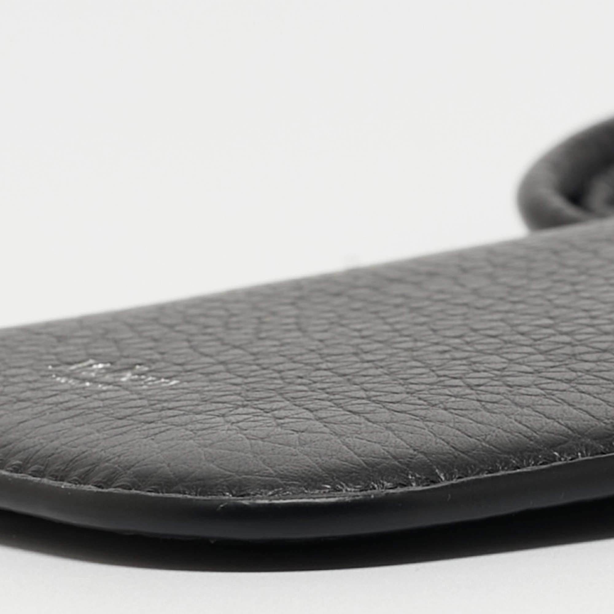 Mulberry Black Leather Strap Phone Case For Sale 5