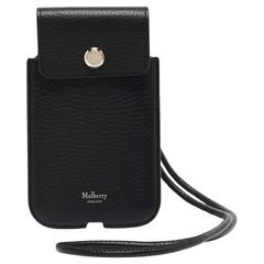 Mulberry Telefontasche mit schwarzem Lederriemen