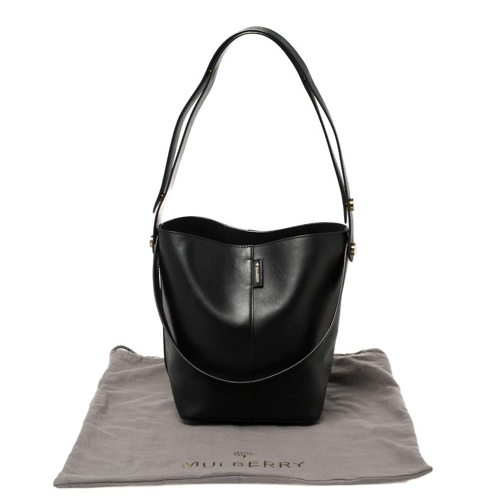 Mulberry Black Leather Studded Hobo 4