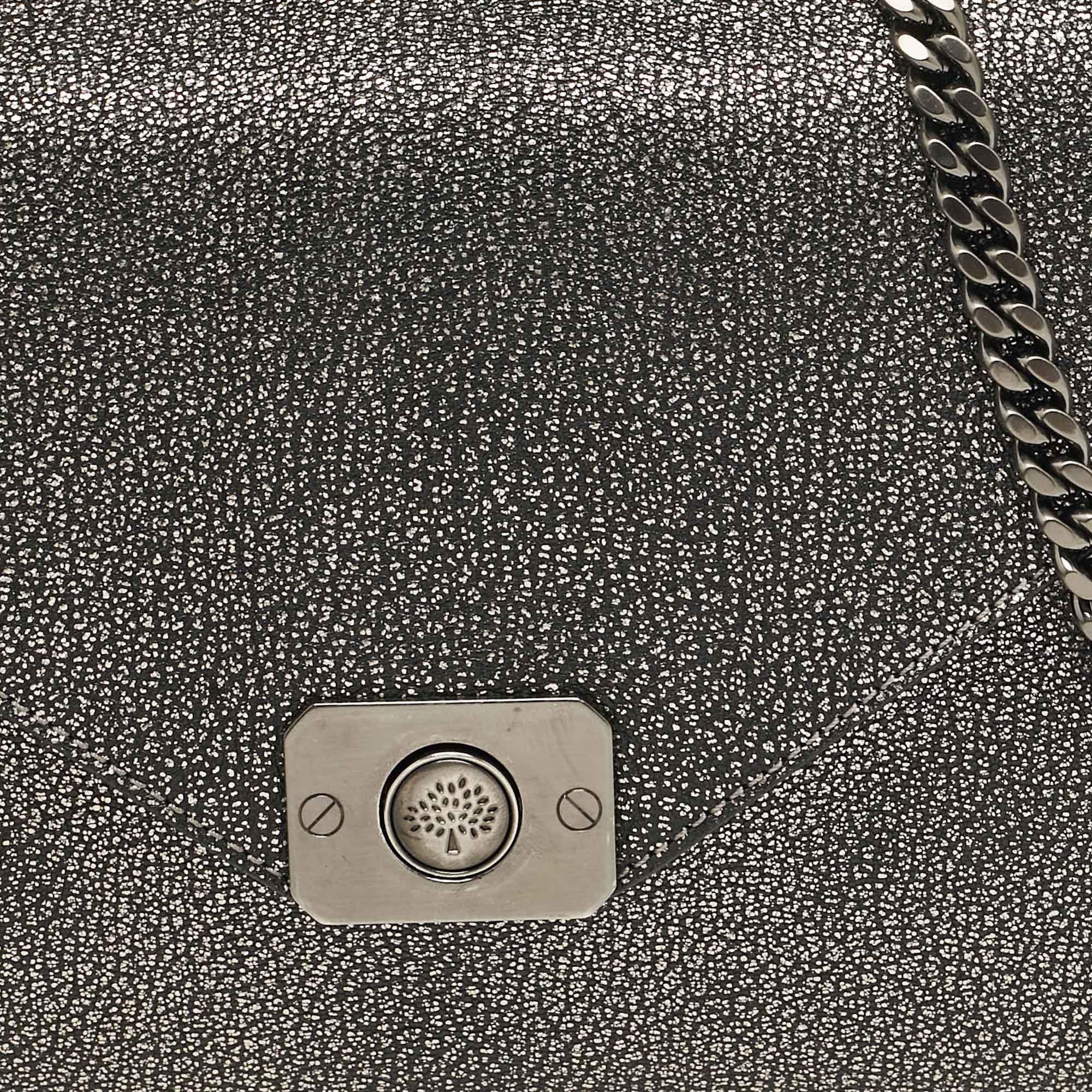 Mulberry Black/Metallic Leather Delphie Duo Chain Shoulder Bag 1