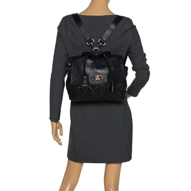 Mulberry Black Quilted Leather Cara Delevingne Convertible  display picture 1