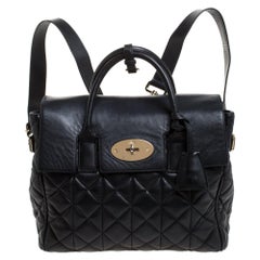 Mulberry Black Quilted Leather Cara Delevingne Convertible Bag