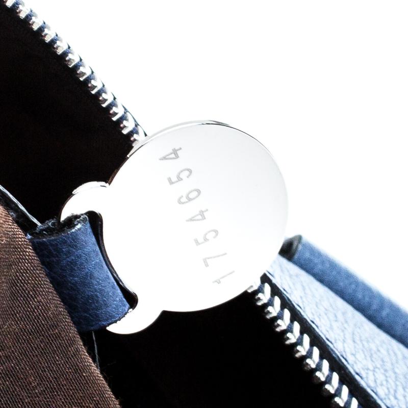 Mulberry Blue Leather Medium Del Rey Satchel 6