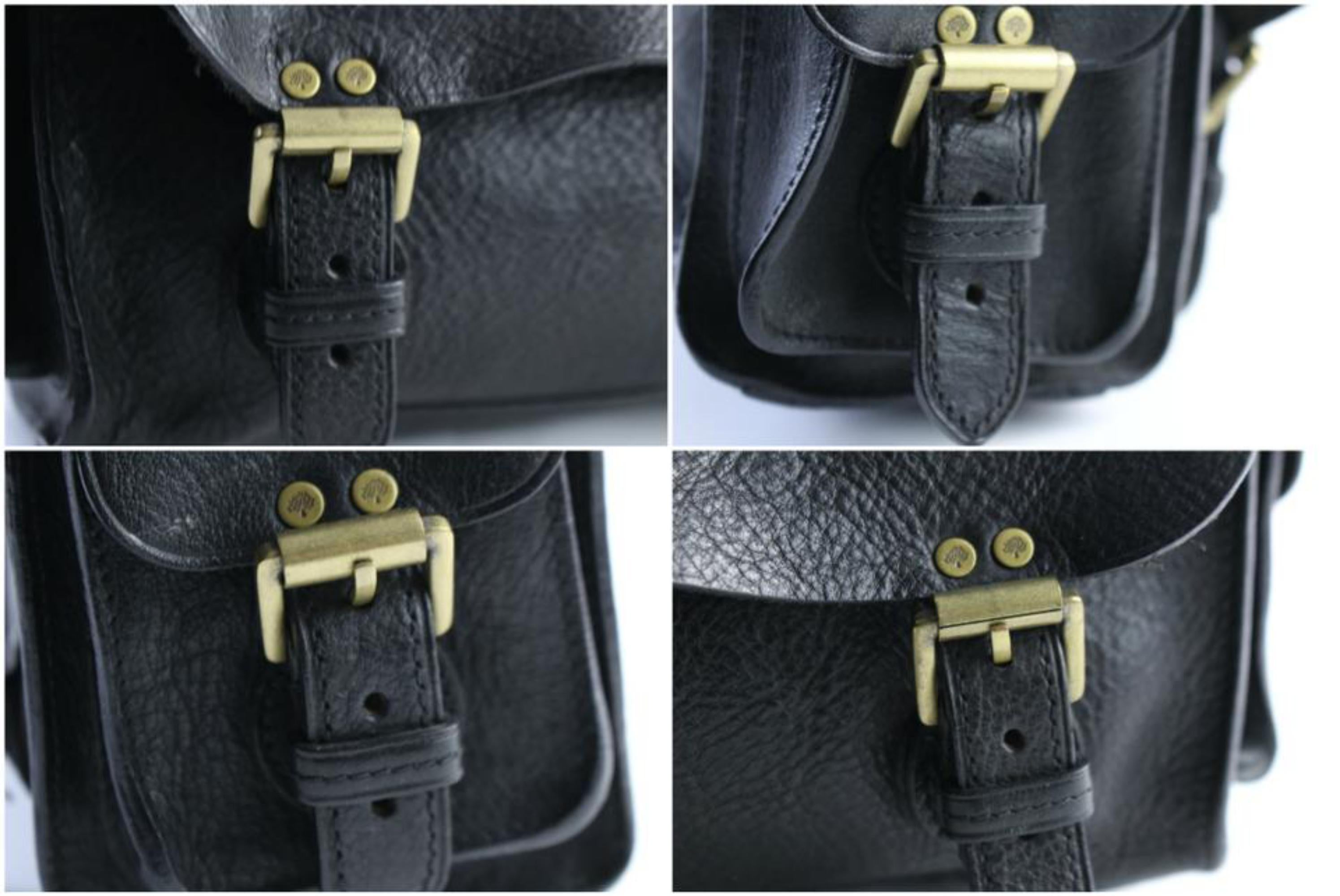 Mulberry Brooke Chain Flap 30mr0315 Black Leather Shoulder Bag For Sale 6