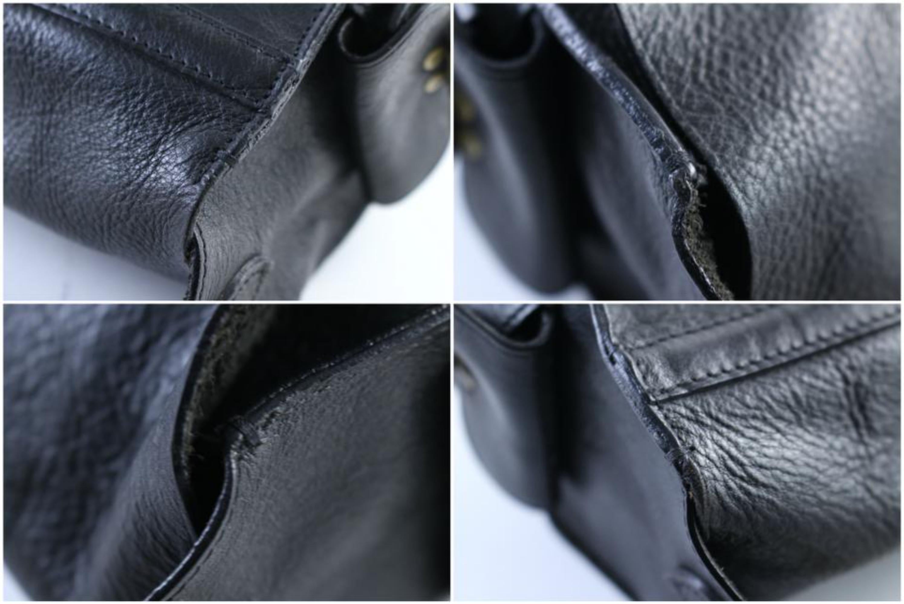 Mulberry Brooke Chain Flap 30mr0315 Black Leather Shoulder Bag For Sale 3