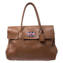 Mulberry Brown Bayswater Leather Union Jack Tote