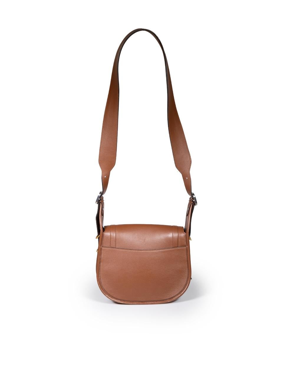 Mulberry Brown Calf Leather Small Sadie Silky Satchel In Good Condition For Sale In London, GB