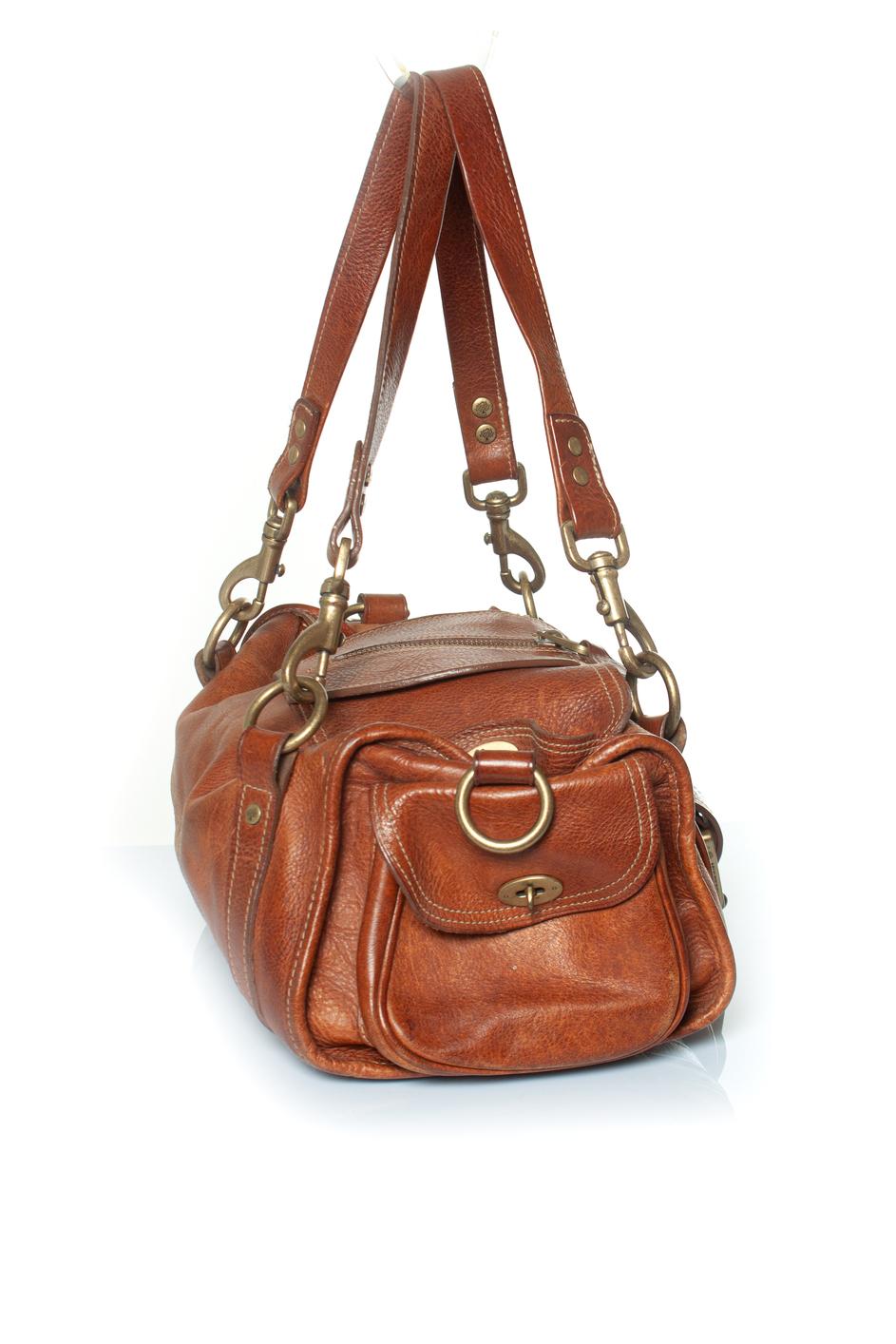 Mulberry, Brown leather Alana shoulder bag 4