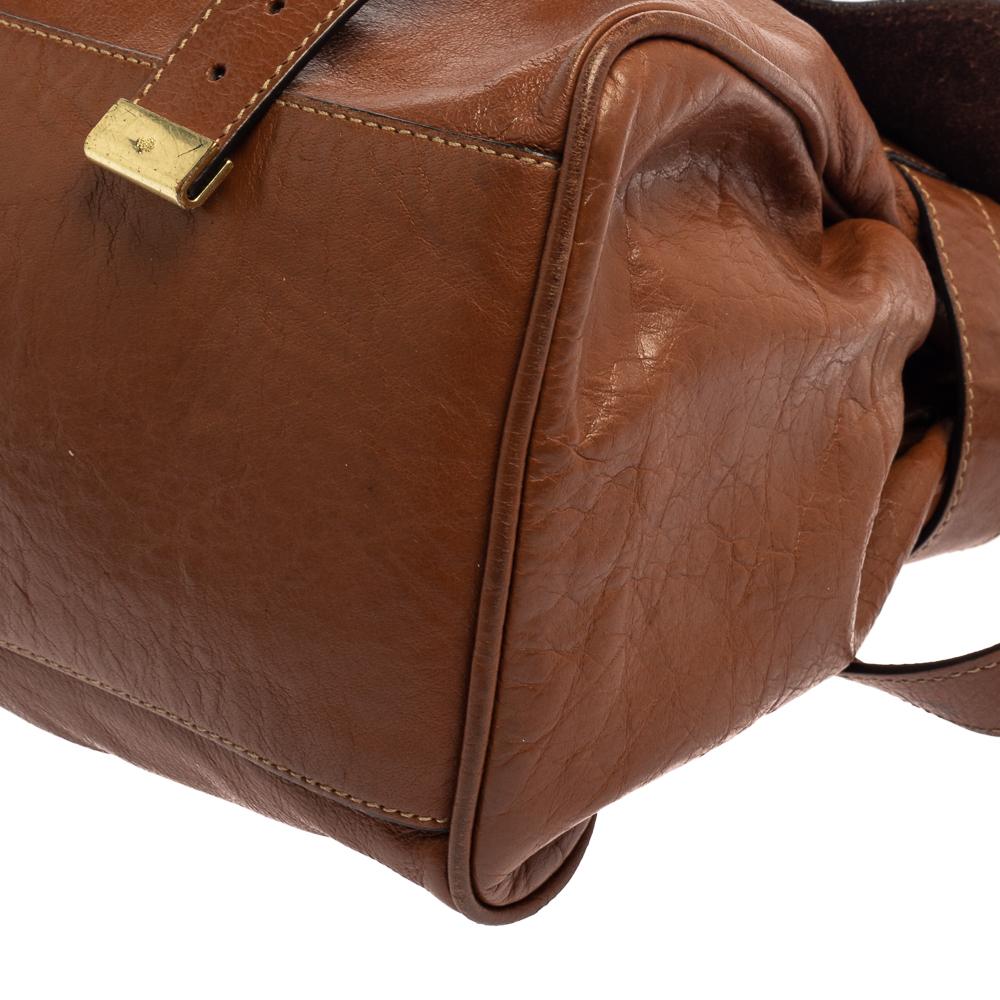 Mulberry Brown Leather Alexa Satchel 6