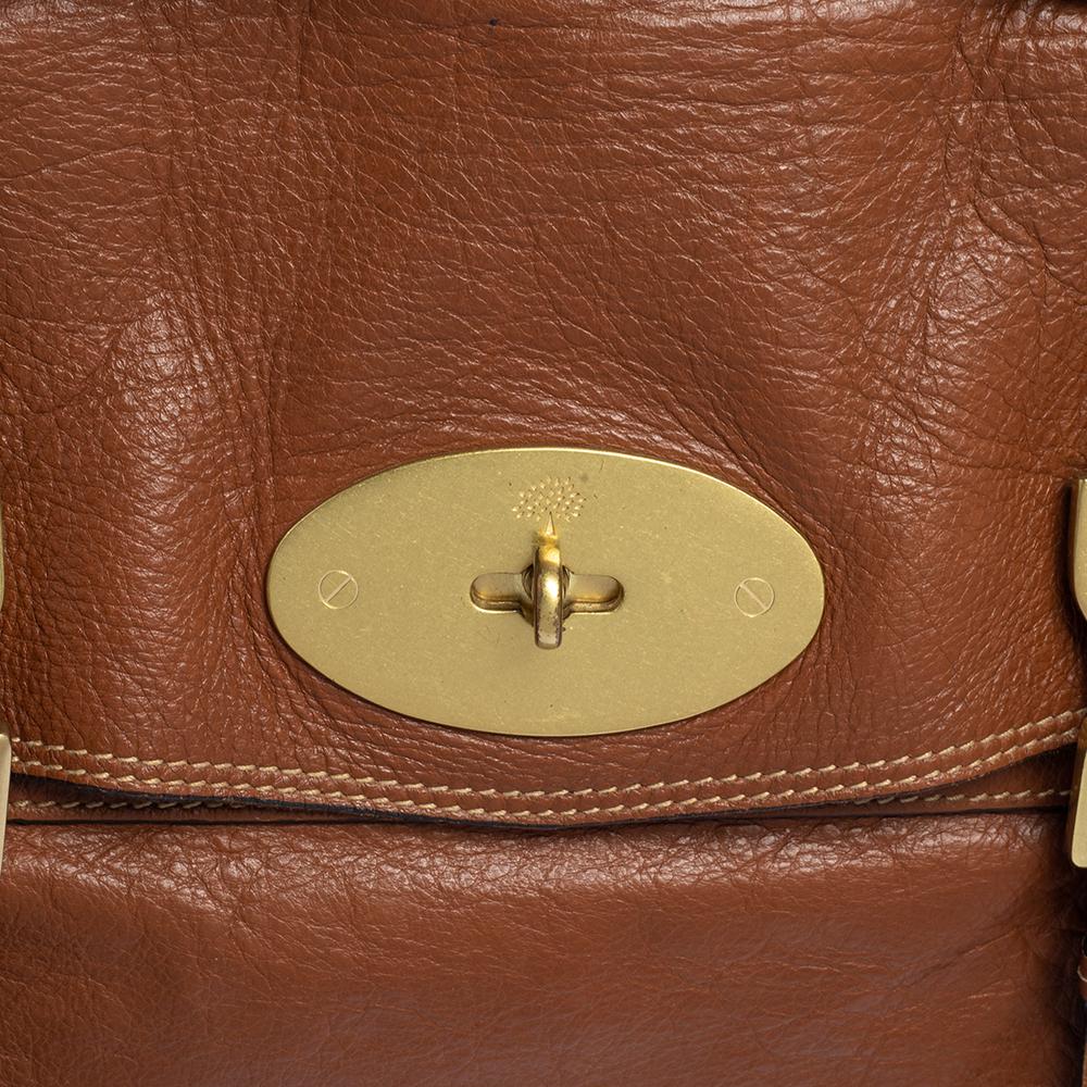 Mulberry Brown Leather Alexa Satchel 6