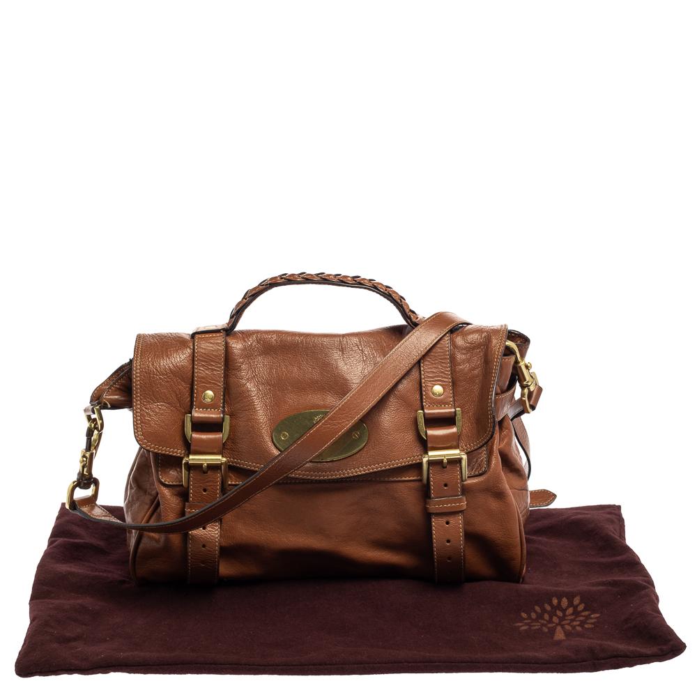 Mulberry Brown Leather Alexa Satchel 8