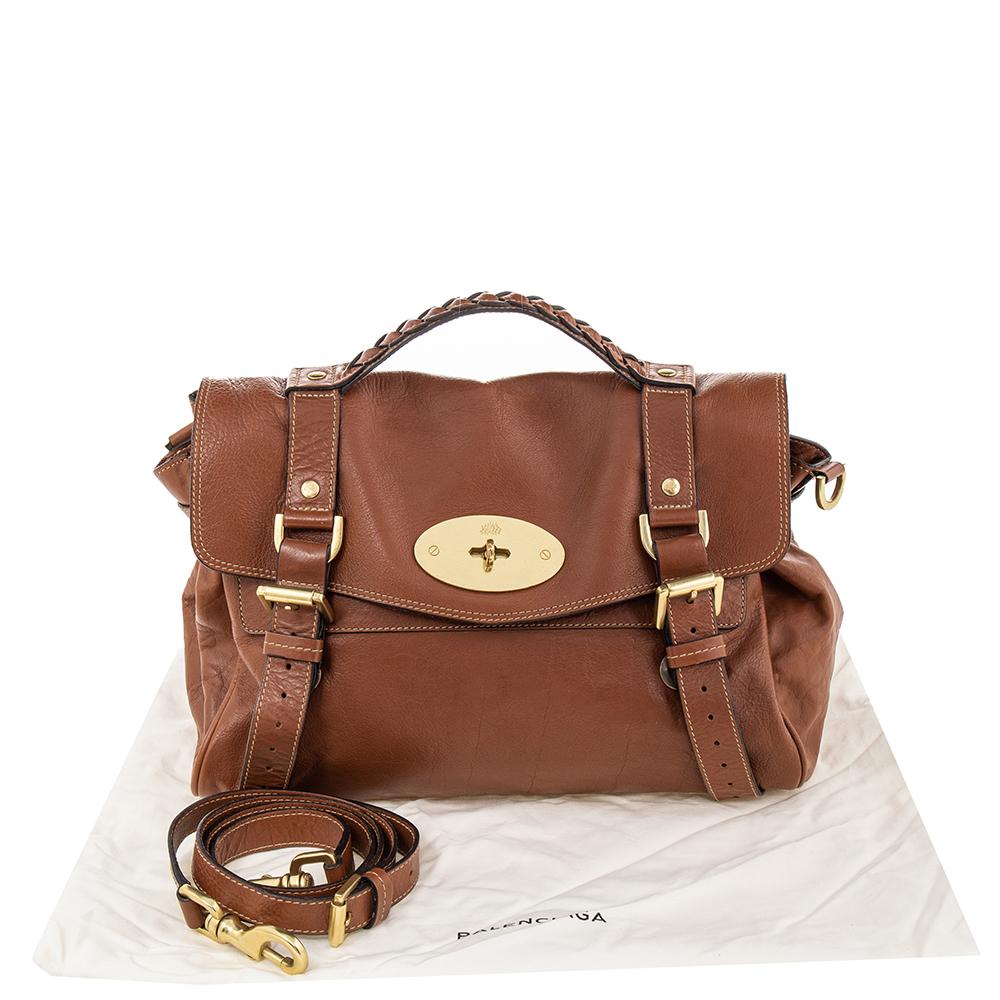 Mulberry Brown Leather Alexa Satchel 7
