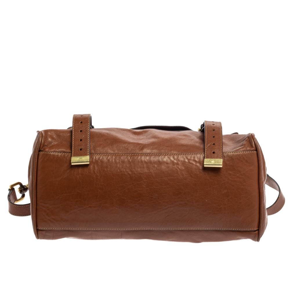 Mulberry Brown Leather Alexa Satchel 1