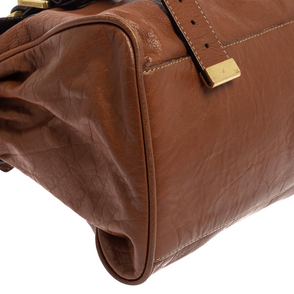 Mulberry Brown Leather Alexa Satchel 3
