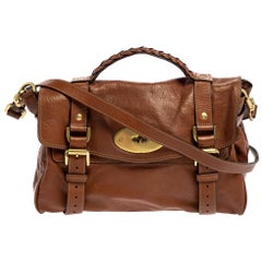 Used Mulberry Brown Leather Alexa Satchel