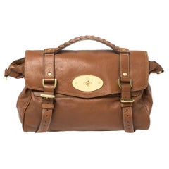 Mulberry Brown Leather Alexa Satchel