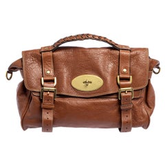 Mulberry Brown Leather Alexa Satchel