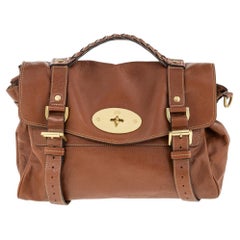 Mulberry Brown Leather Alexa Satchel