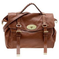 Used Mulberry Brown Leather Alexa Satchel