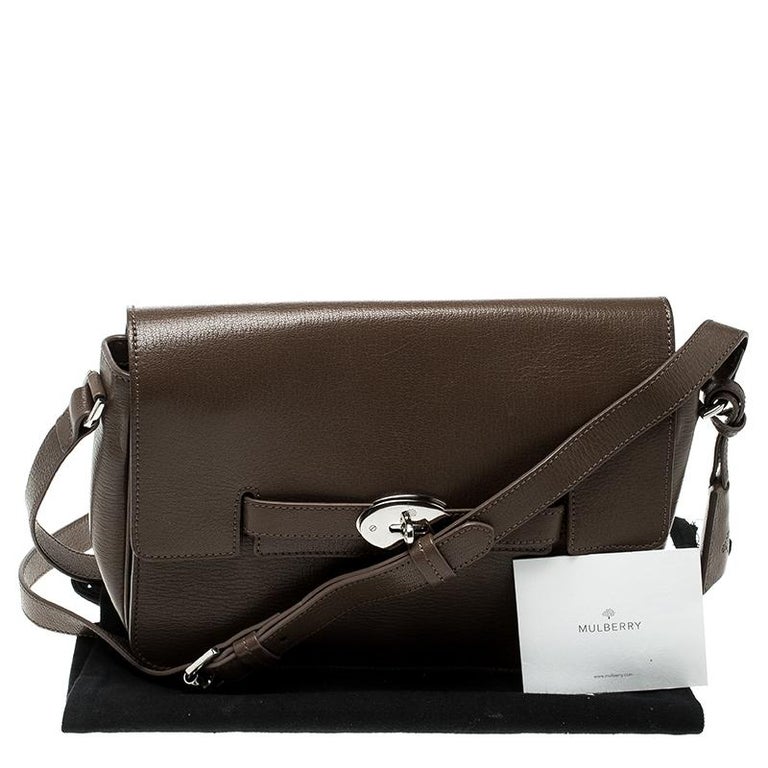 Mulberry Brown Leather Bayswater Shoulder Bag For Sale at ...