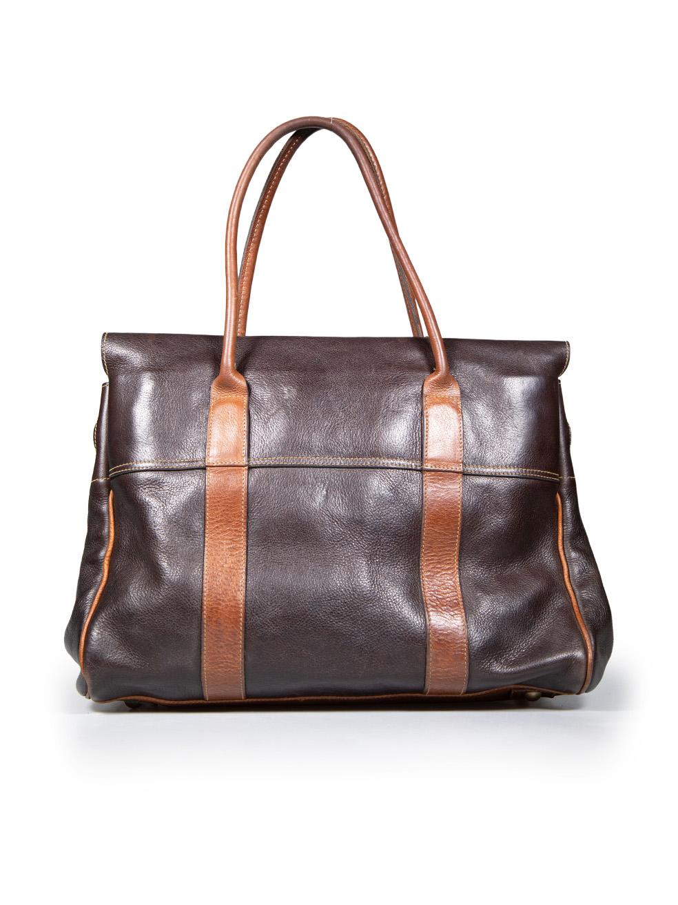 Mulberry Brown Leather Bayswater Tote In Excellent Condition In London, GB