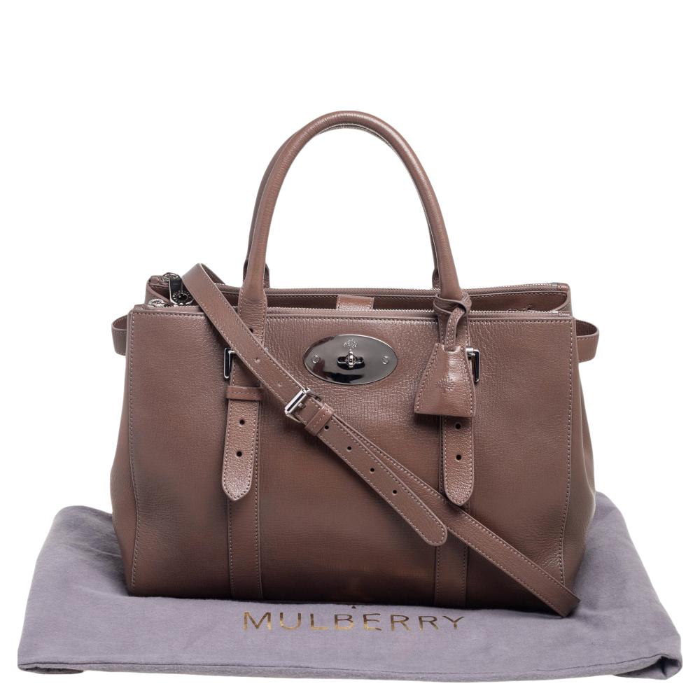 Women's Mulberry Brown Leather Bayswater Tote