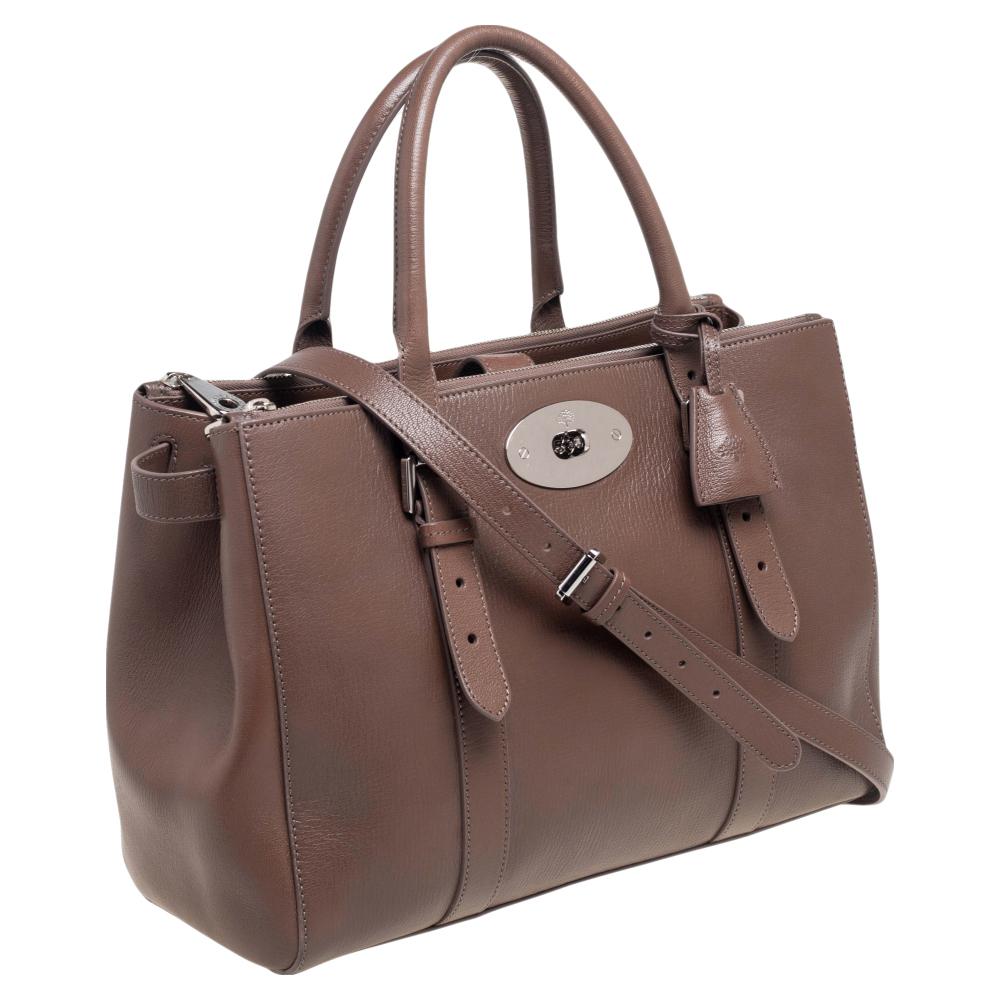 Mulberry Brown Leather Bayswater Tote 5