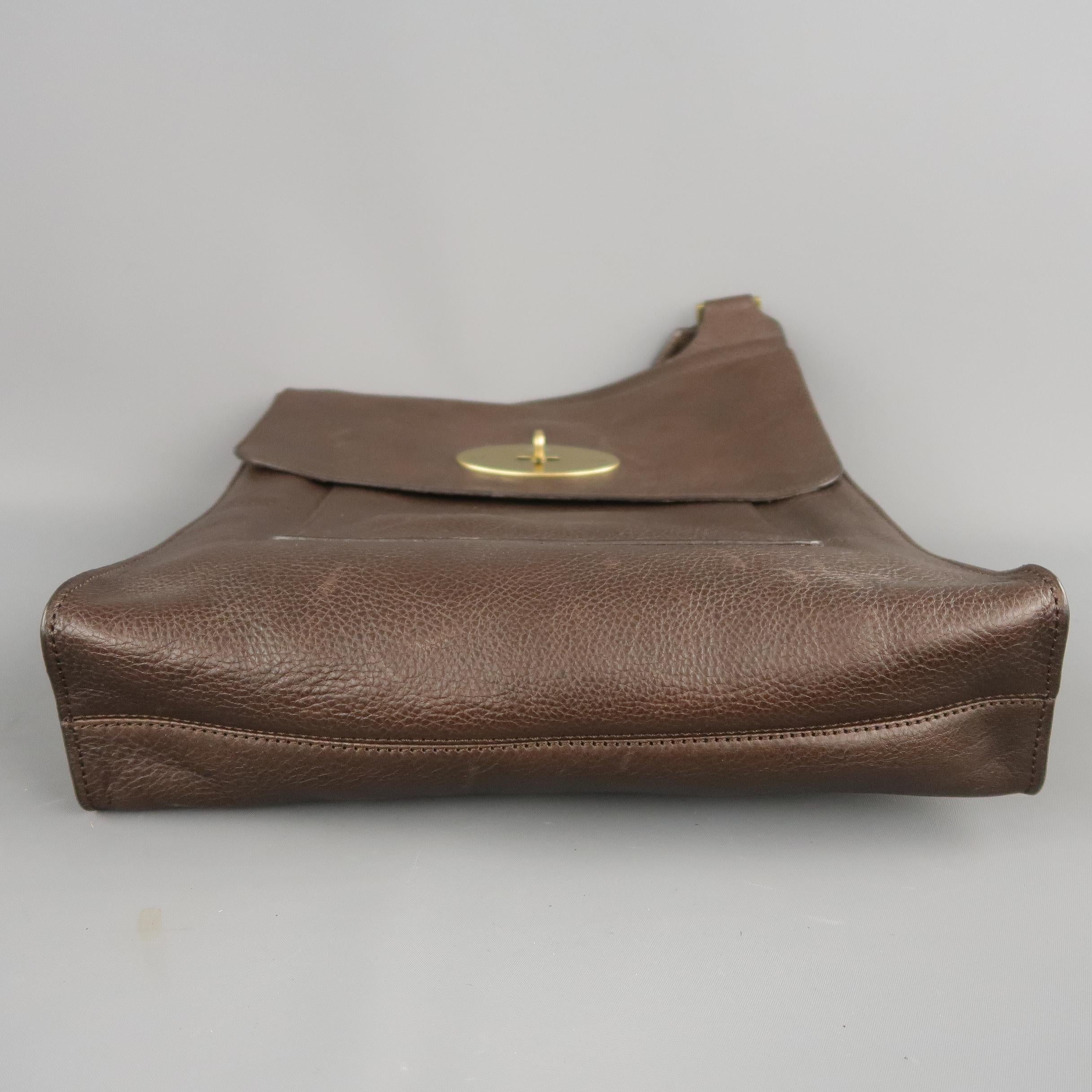 Women's or Men's MULBERRY Brown Leather Cross Body Messenger Bag