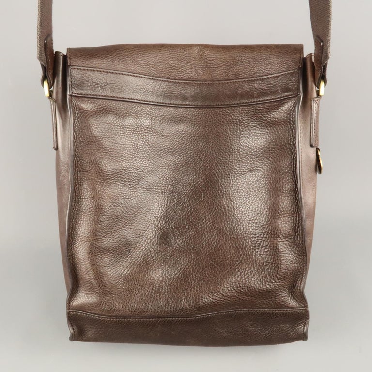 Leather crossbody bag Mulberry Brown in Leather - 23815593