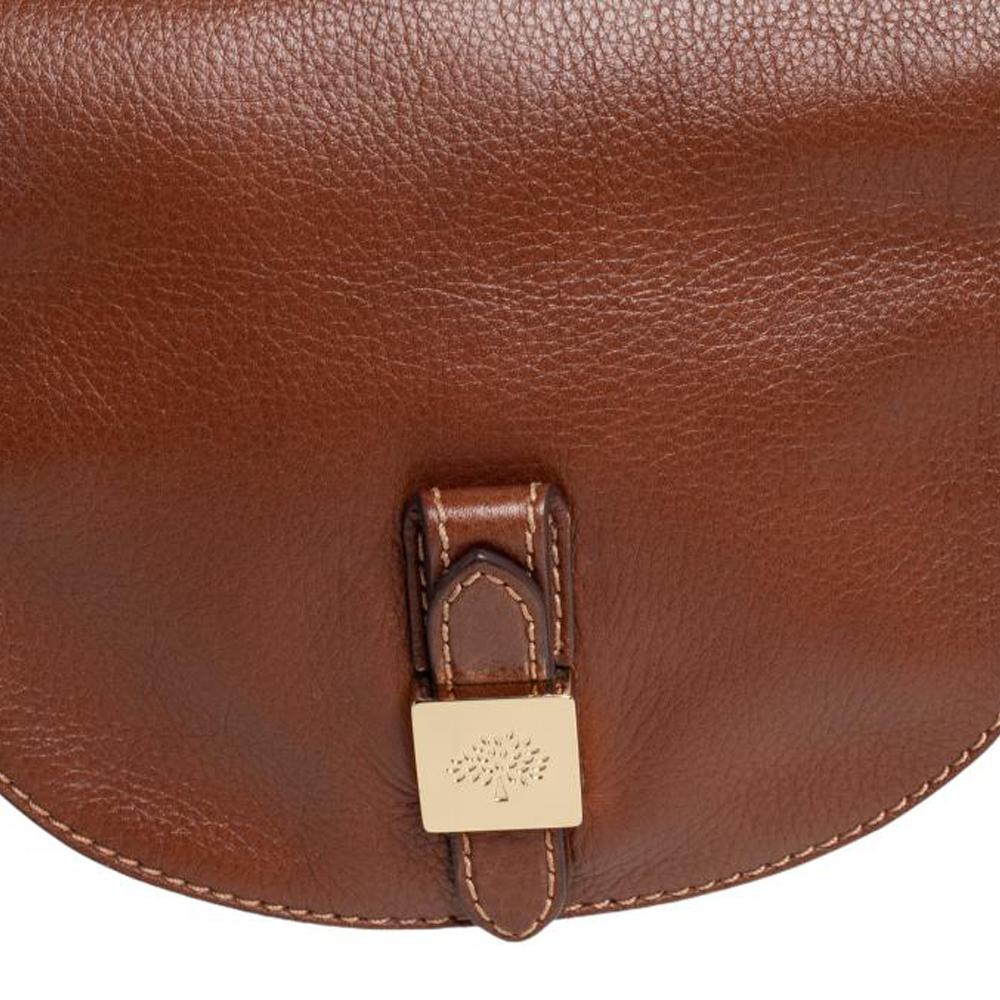 Mulberry Brown Leather Flap Shoulder Bag 2