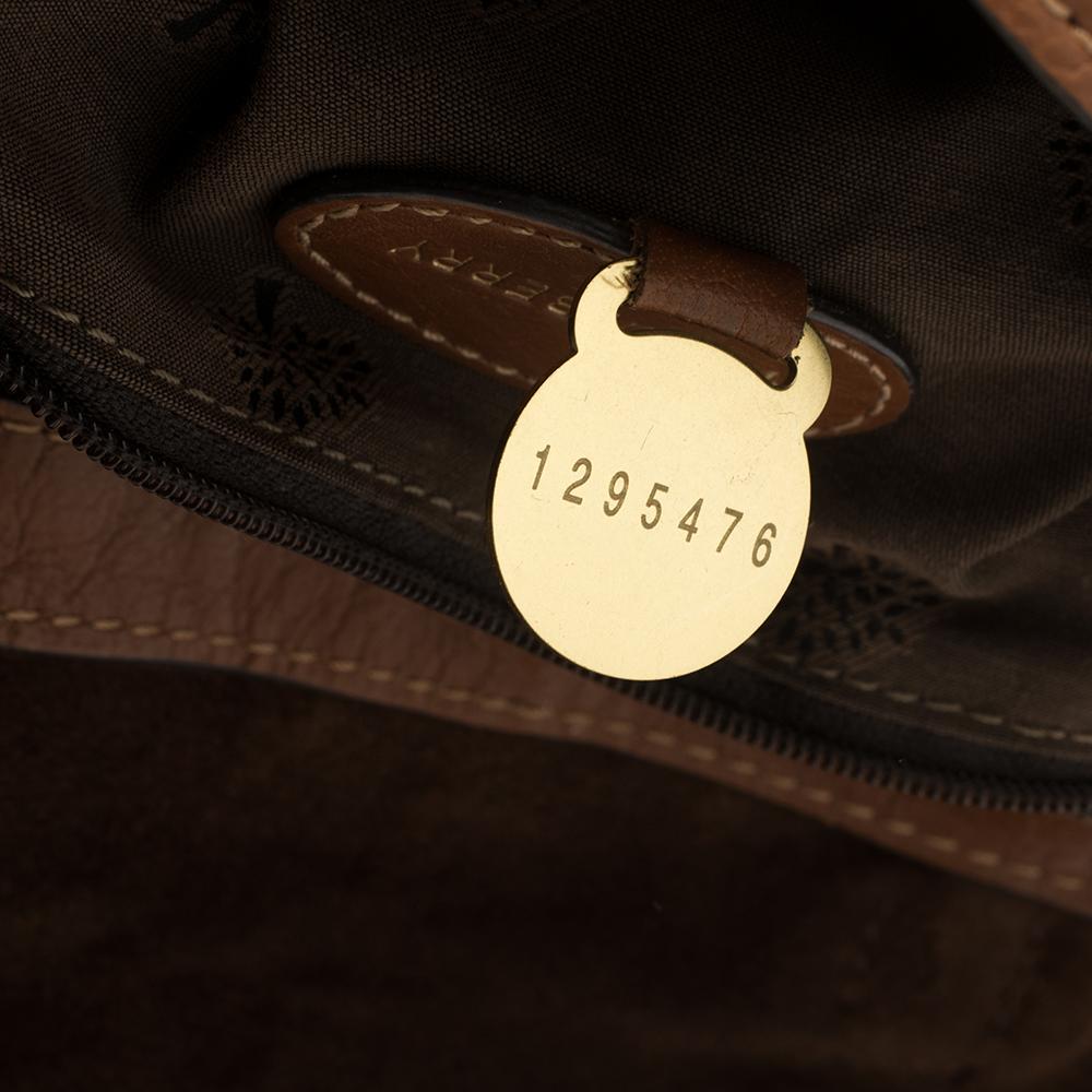 Mulberry Brown Leather Mini Alexa Crossbody Bag In Fair Condition In Dubai, Al Qouz 2