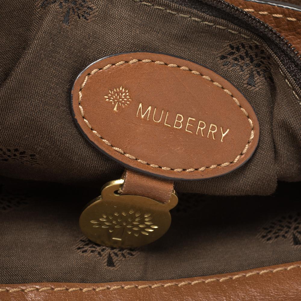 Women's Mulberry Brown Leather Mini Alexa Crossbody Bag