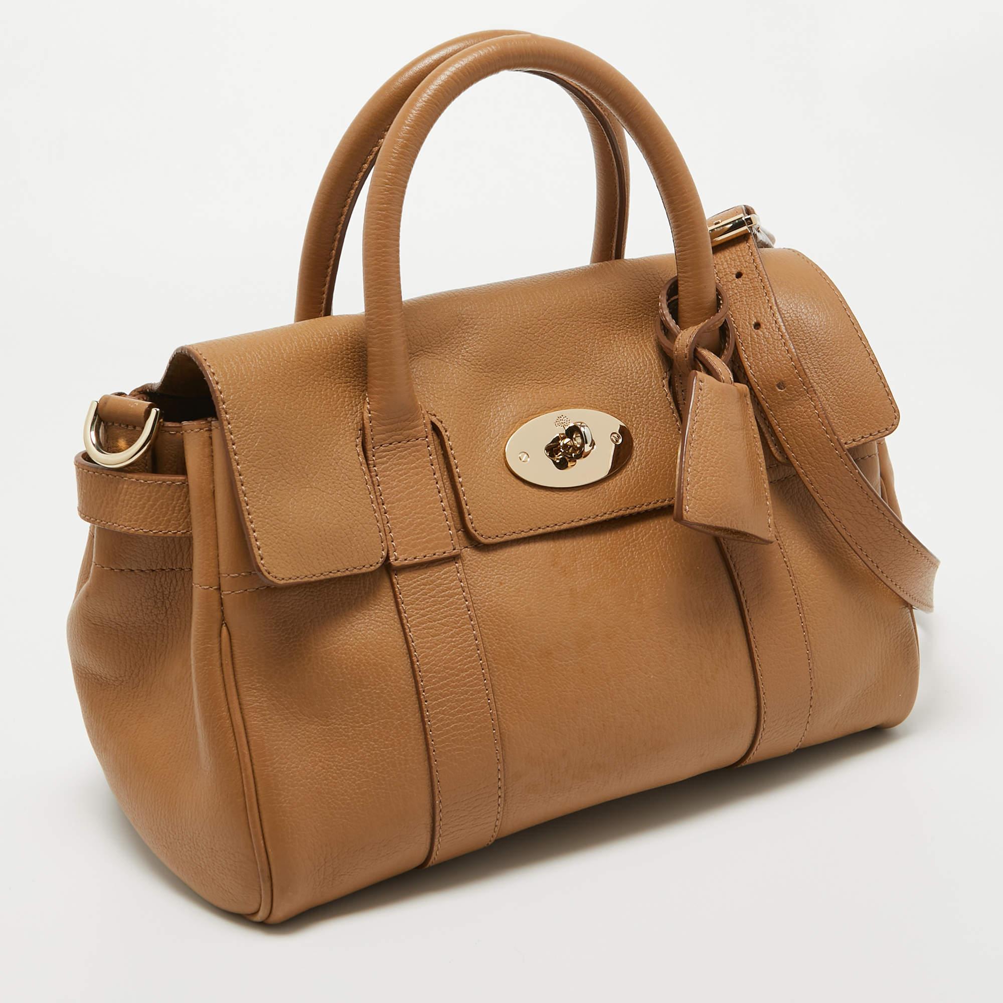 Mulberry Brown Leather Small Bayswater Satchel 9