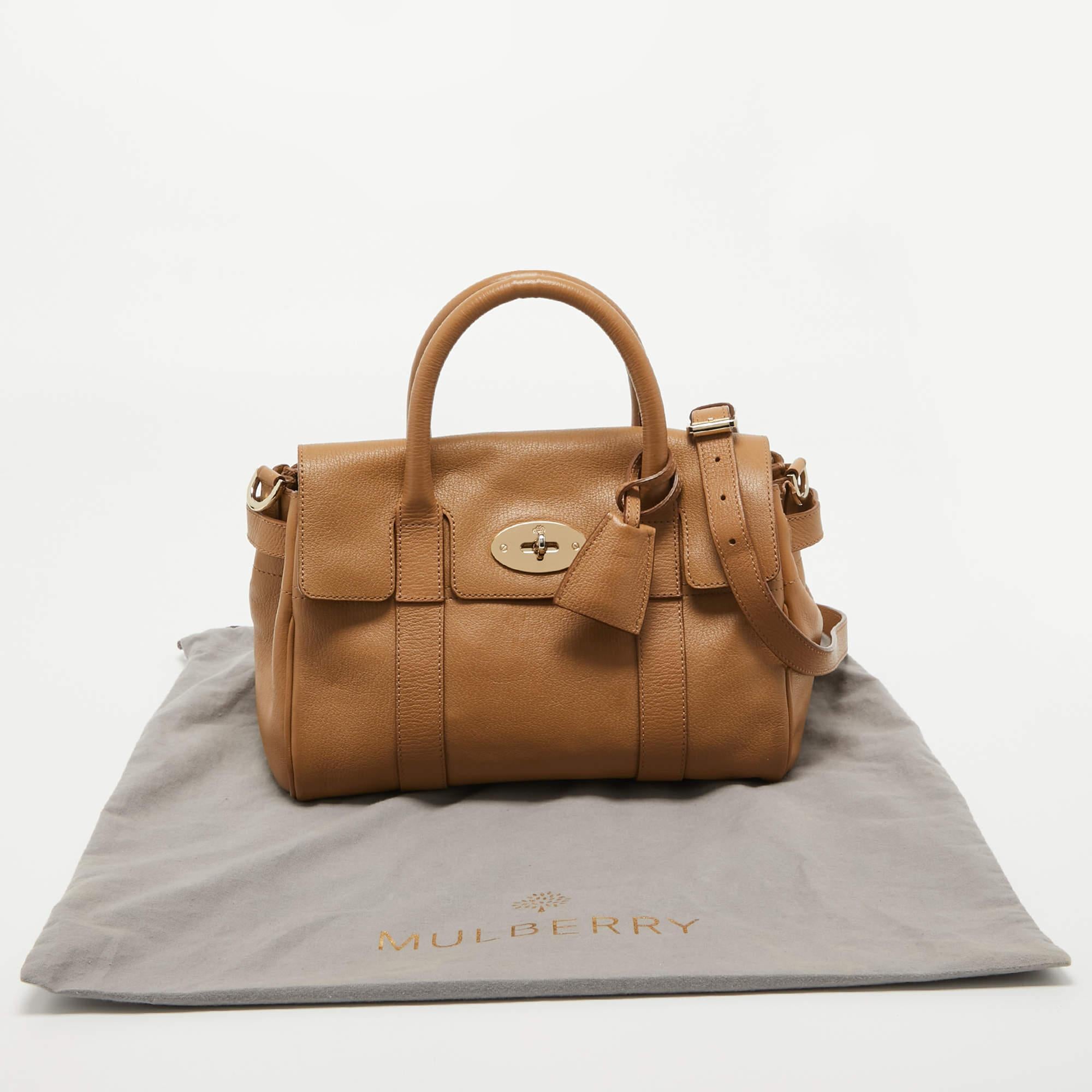 Mulberry Brown Leather Small Bayswater Satchel 10
