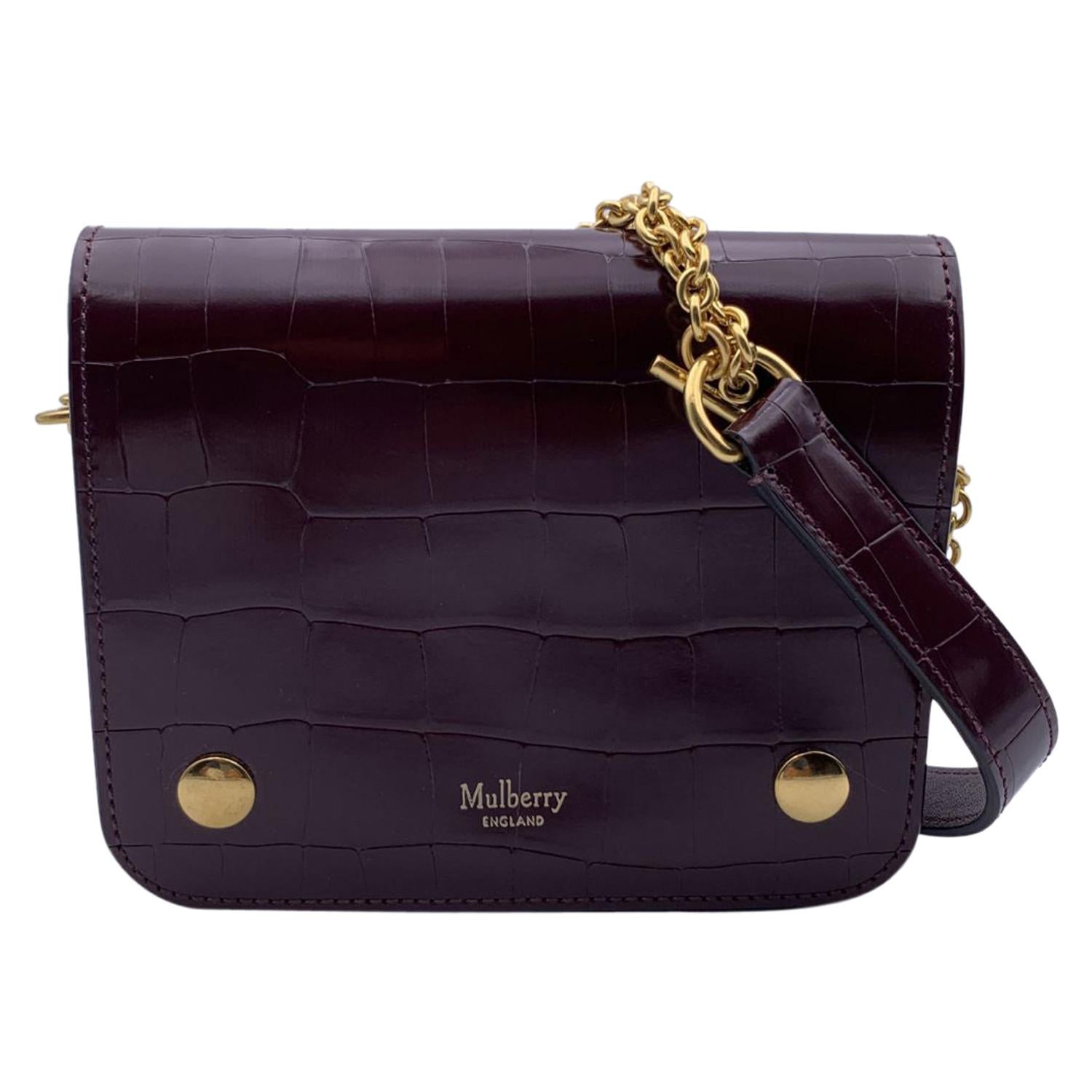 Mulberry Brown Leather Small Clifton Crossbody Shoulder Bag For Sale at