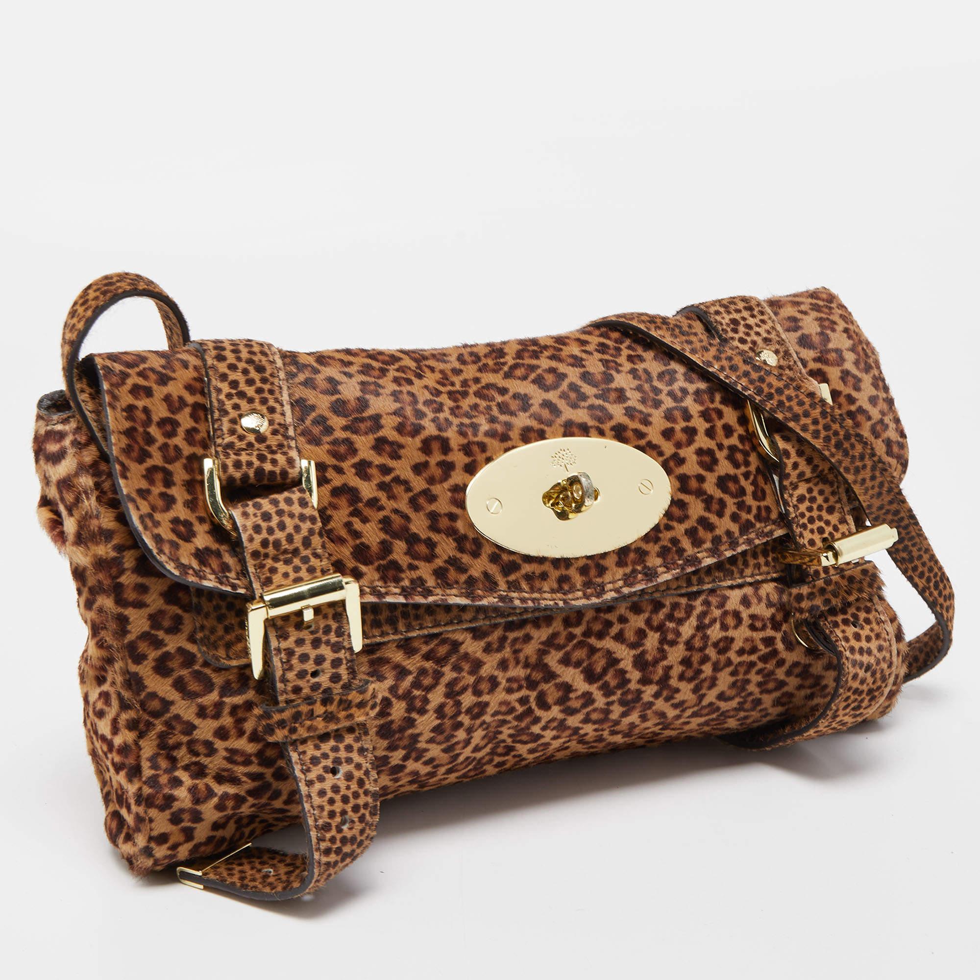 mulberry leopard print bag