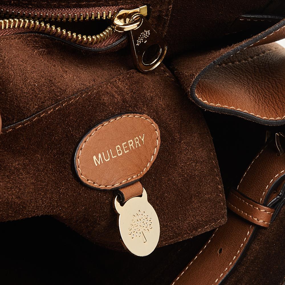 Mulberry Brown Scalloped Leather Bayswater Satchel 5