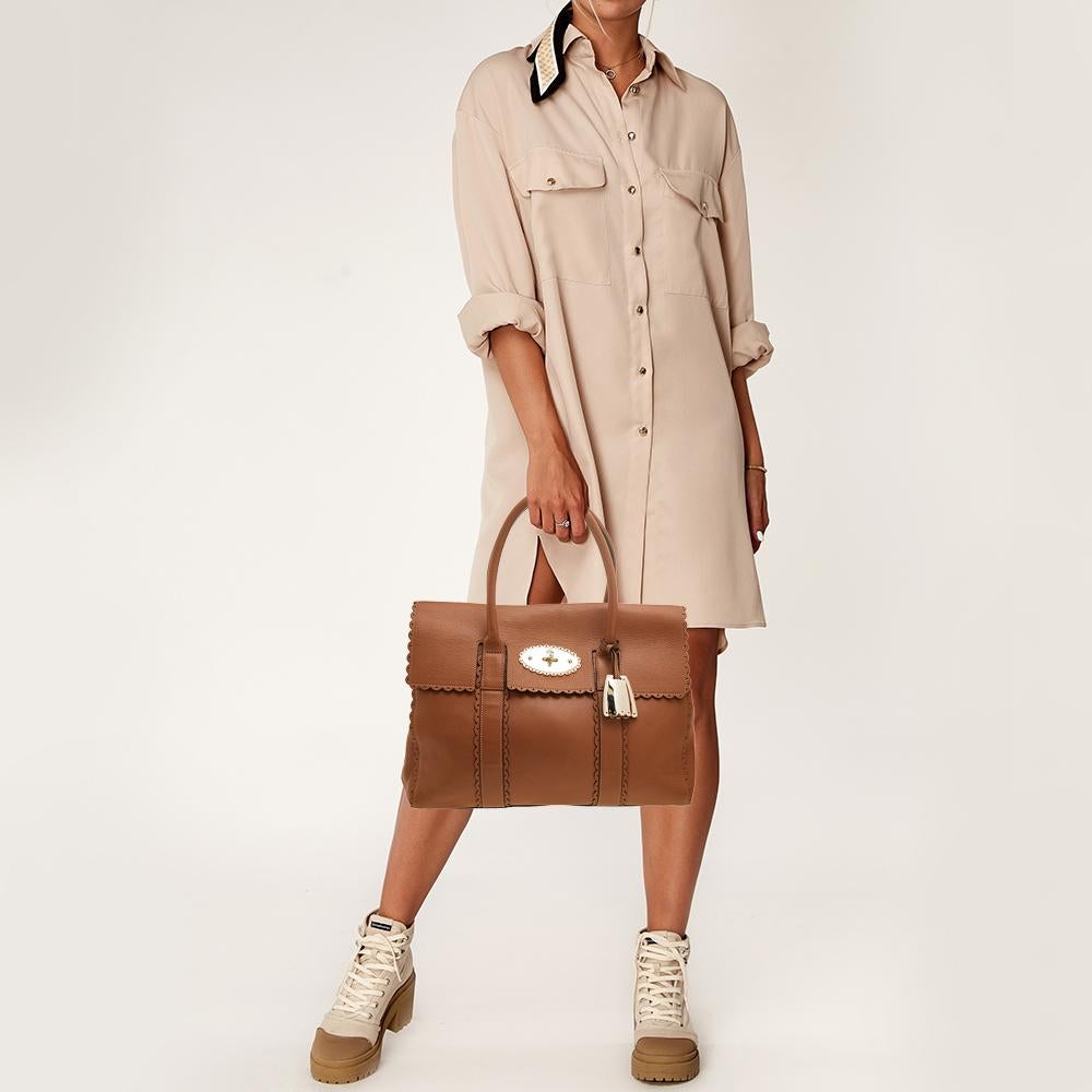brown scalloped handbag bag