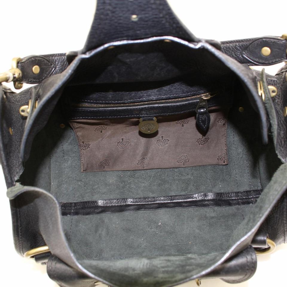 buckle leather bag