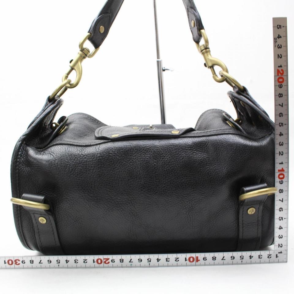 Women's Mulberry Buckle 865601 Black Leather Shoulder Bag