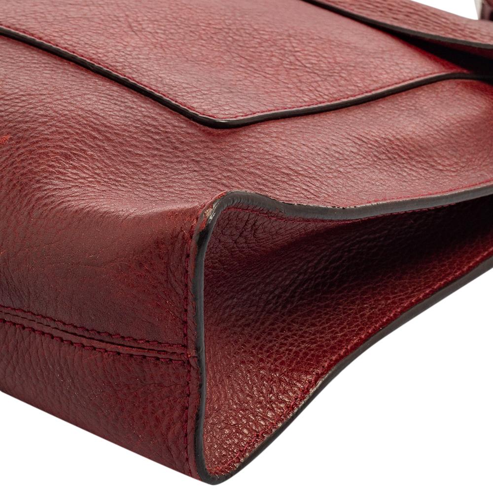 Mulberry Burgundy Leder Antony Messenger Bag Damen