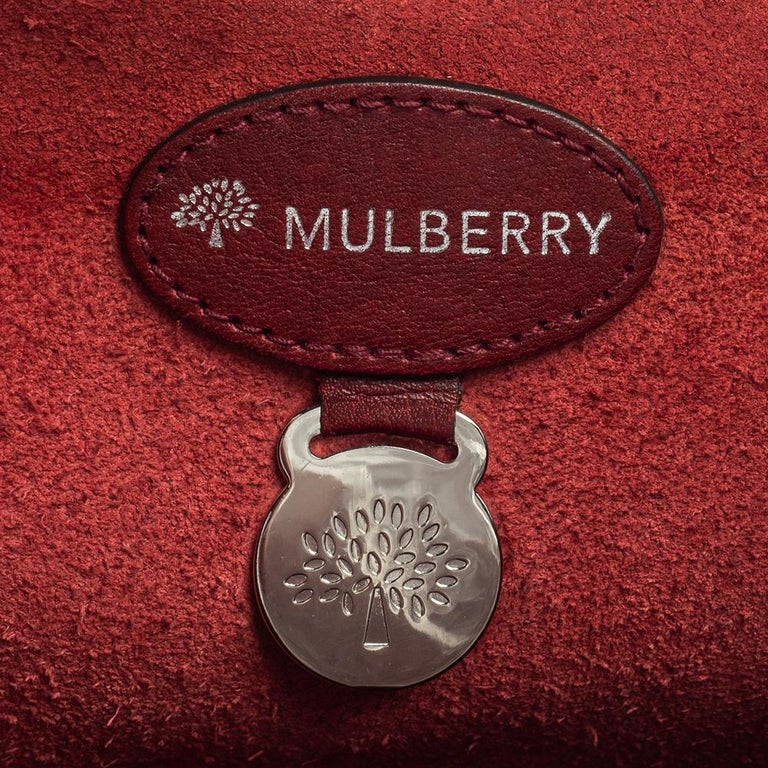 Mulberry Burgundy Leather Antony Messenger Bag Mulberry