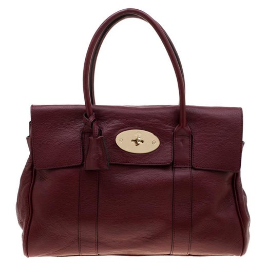 Mulberry Burgundy Leather Bayswater Satchel Bag For Sale at 1stDibs | mulberry  burgundy bag