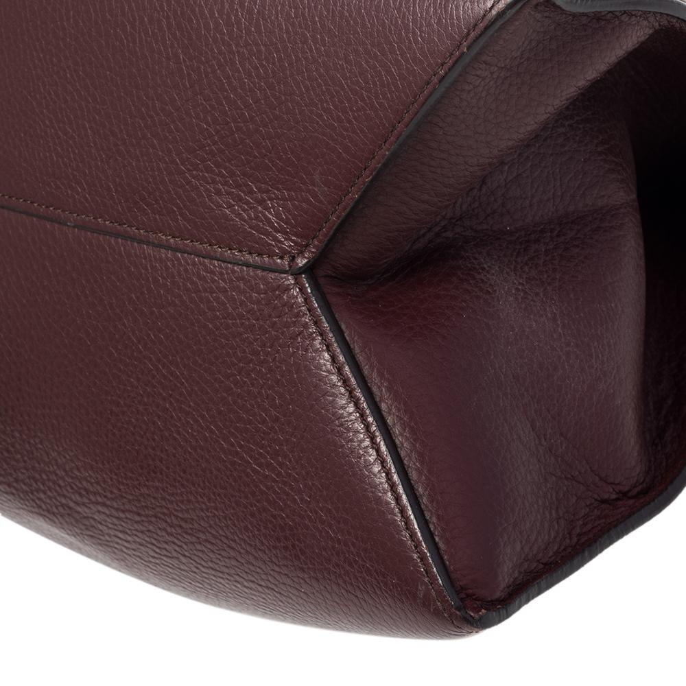 Mulberry Burgundy Leather Small Tyndale Bucket Bag 1