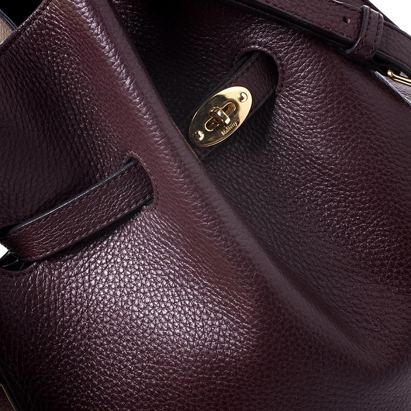 Mulberry Burgundy Leather Tyndale Shoulder Bag For Sale 4
