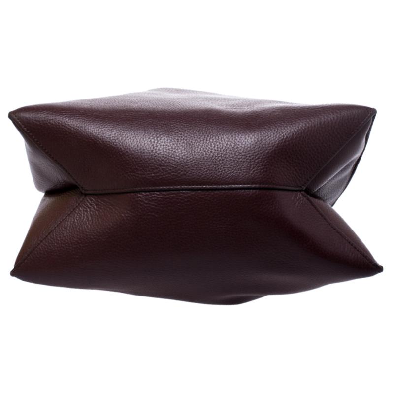 Mulberry Burgundy Leather Tyndale Shoulder Bag In Good Condition For Sale In Dubai, Al Qouz 2