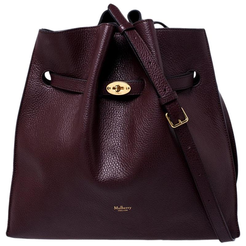Mulberry Burgundy Leather Tyndale Shoulder Bag For Sale