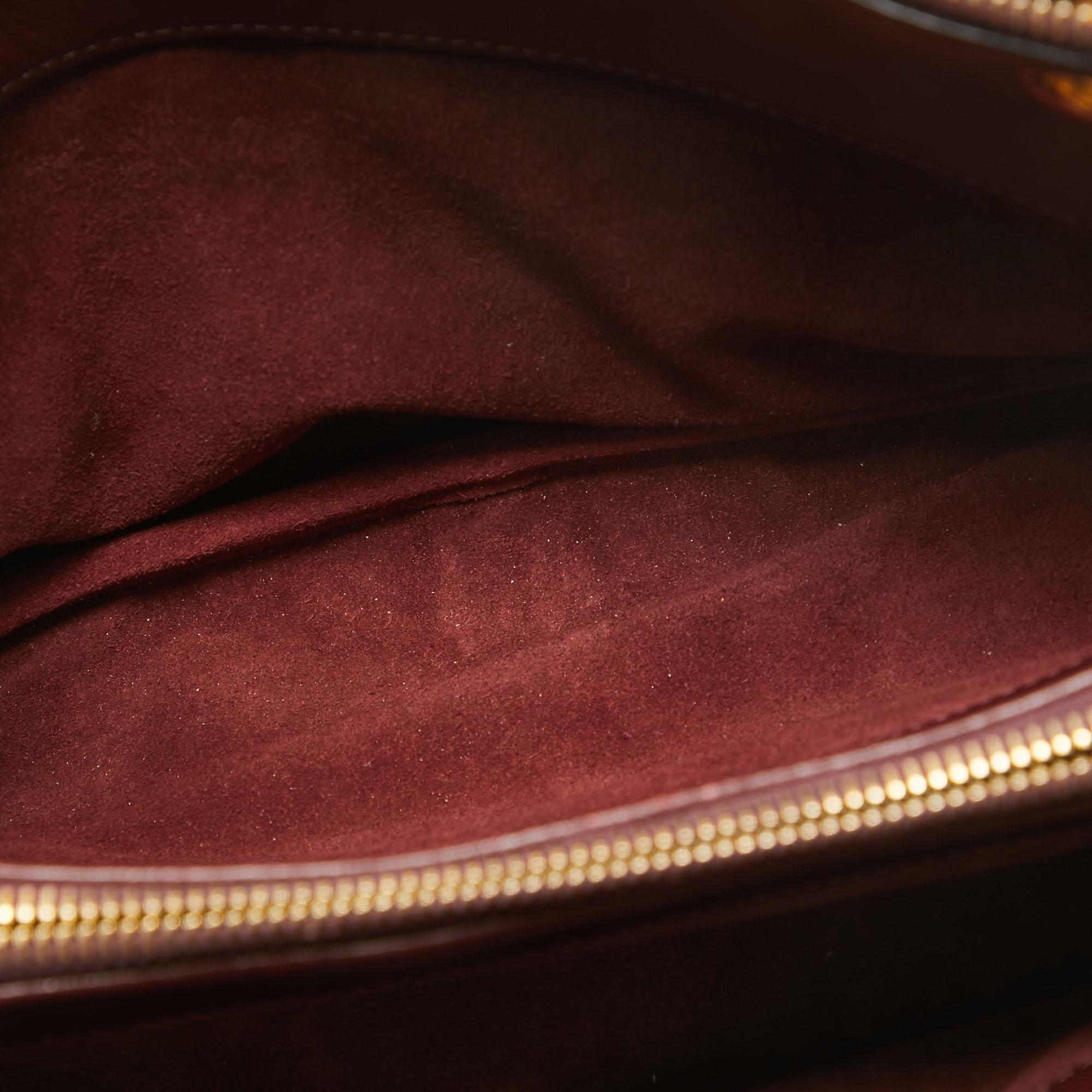 Mulberry Burgundy Leather Winsley Shoulder Bag For Sale 9